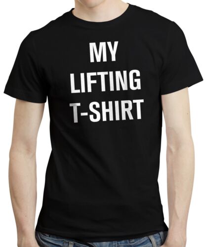 My Lifting T-shirt Funny Weightlifting Gym Workout Fitness Training Top Tshirt 