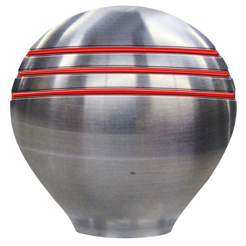 24 Threads Stainless Steel 1-1//2/" Red Grooves with 3//8/" Ongaro Throttle Knob