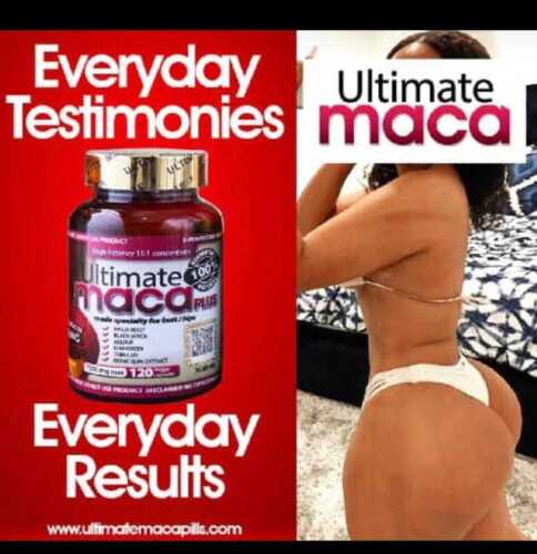 Ultimate Maca Pills For Natural Big Butt And Hip Enhancements 7500MG