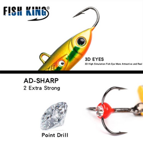 Ice Fishing Lures Walleye Jigs Winter Bait Hard Lure Balancer Fishing Baits New