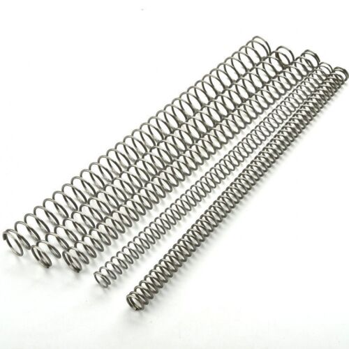 0.3/0.4/0.5/0.6mm-2.0mm Compression Pressure Spring Length 300mm 2pcs Wire Dia 