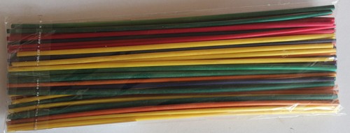 Bastel Strohhalme farbig sortiert länge 22 cm bunt 50 Stück