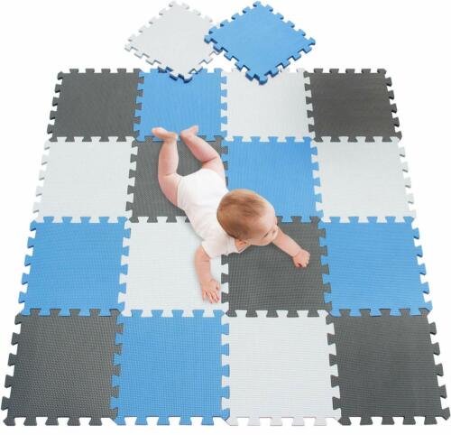 30Pieces Interlocking Eva Foam Mat Soft Floor Tiles Play Kids Baby Mats Gym Home