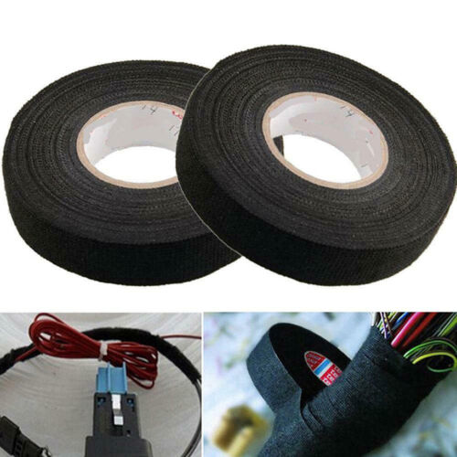 15M/Roll Adhesive Cloth Fabric Wiring Harness Loom Tape Cable 16MM  Tool /UK 
