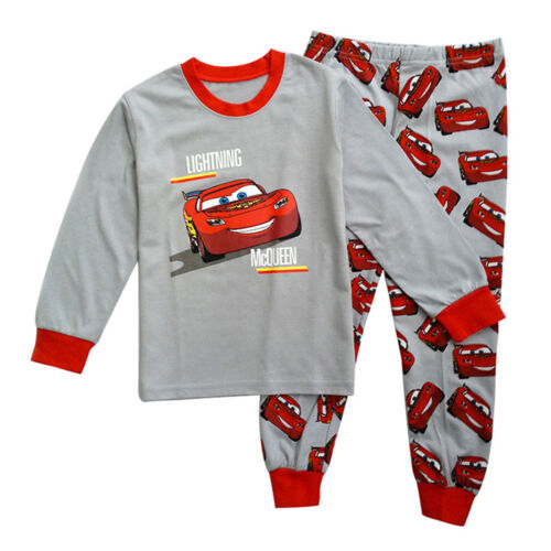 Kids Baby Boy Toddler Lightning McQueen Pajamas Sleepwear Cartoon Nightwear Pj/'s
