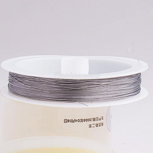 90 M Argent Rouleau Tiger Tail Beading Wire String Cord for jewelry making 0.3 mm 