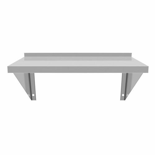 900 x 300MM Stainless Steel Wall Shelf Mounted Kitchen Shelves Rack w// 6E