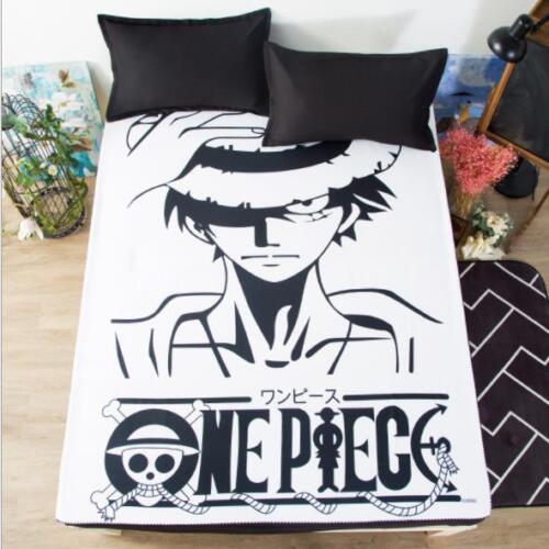 One Piece Luffy Ruffy Anime Manga Spannbettlaken Spannbetttücher Sheet Bedsheet