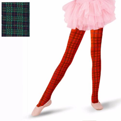 3 PAIRS OF GIRLS LOVELY TARTAN OPAQUE TIGHTS