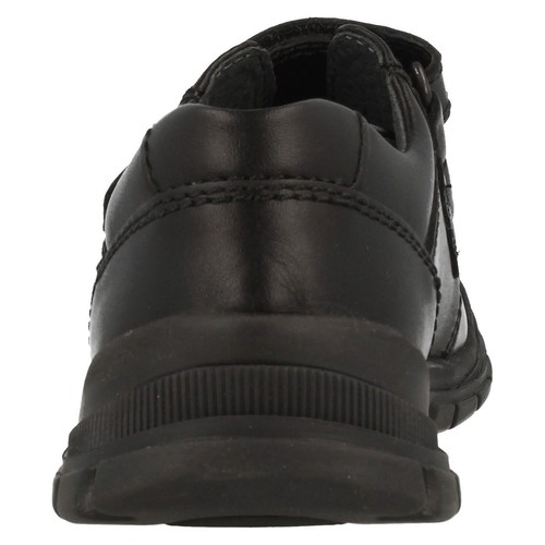 Startrite Boys Black Leather Shoes /'Engineer/'