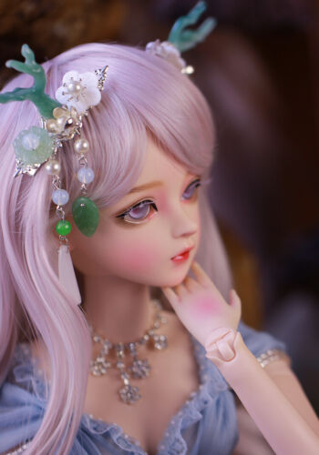 Full Set 60cm BJD Doll 1/3 Ball Jointed Girls With Changeable Eyes Wig Clothes 