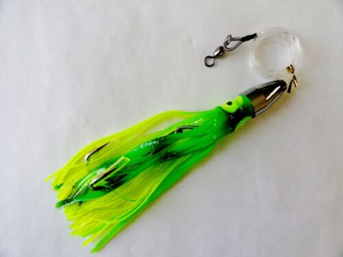7 inch Bullet Jet Head Rigged Fishing Trolling Lures 1 Pieces SELECT COLOR