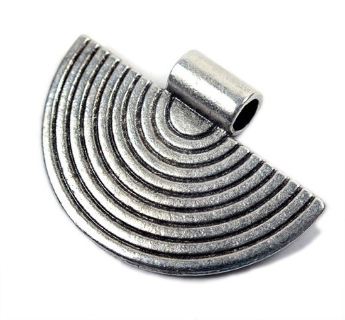 La media luna remolque cadenas real 925 Sterling plata luna filigrana cadenas remolque