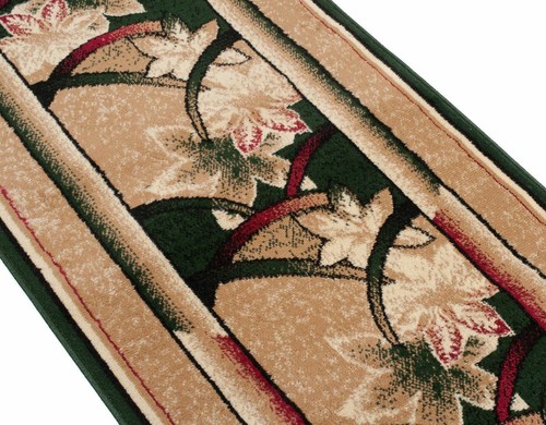 Runner Rug Hallway Modern Rug Runner in Green Kitchen Living Room