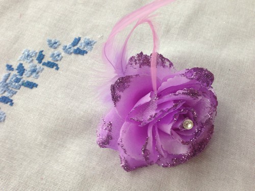 Feather Fascinator Beak Clip /& Brooch Pin Corsage Wedding Hair Accessories