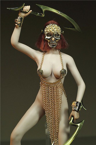 Custom 1//6 Female Costume Alloy Skull Type Bracelet No Body Fit 12in PH Doll