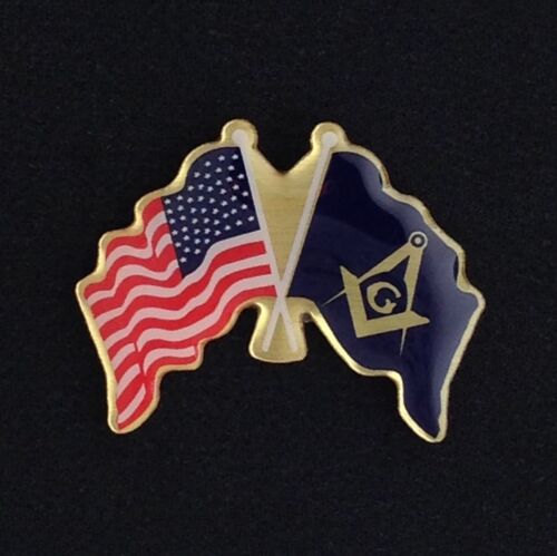USM2-1 Flag Lapel Pin Masonic  /& U.S
