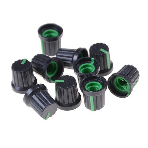 10x Potentiometer Switch Knob Cap Hole Dia 6mm Volume Control Rotary Knob Cap FO