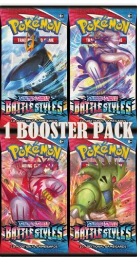 Sword /& Shield New /& Sealed Pokemon Battle Styles Booster Pack