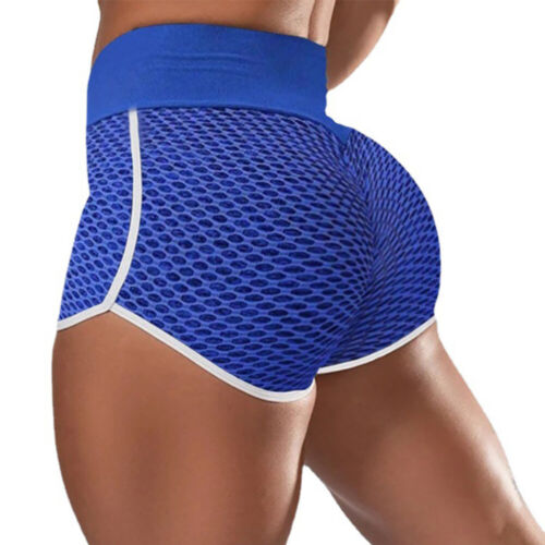 Damen Anti-Cellulite Shorts Leggins kurz Hotpants Yoga Gym Leggings Sporthose DE