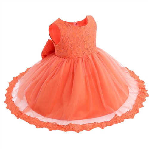 Flower Girl Bow Princess Dress Baby Kid Party Wedding Bridesmaid Formal Dress