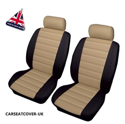 FORD GRAND TOURNEO CONNECT PAIR YELLOW & BLACK Leatherette Seat Covers