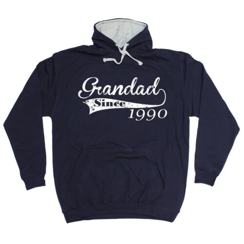 Grandad Since Any Year HOODIE hoody Personalized Top Funny birthday fashion gift 