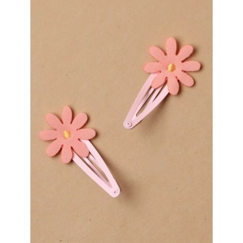 dormiglioni CGG PK 2 Pastello Motivo Floreale Daisy Fiore Per Capelli Clip Slide Grip Snap