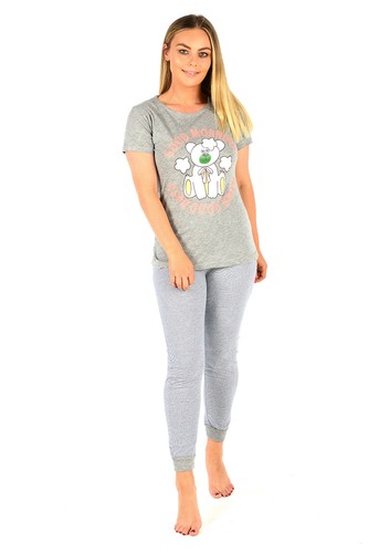 Ladies Short Sleeve Pyjama Set PJ/'s Womens 100/% Cotton Nightwear