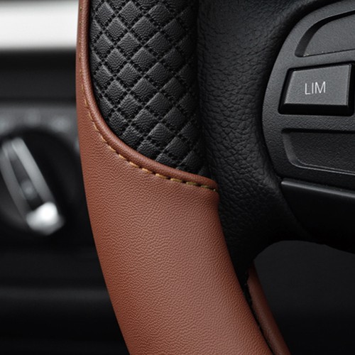 Artificial Leather Car Steering Wheel Cover Protector Top Practical For 38cm New