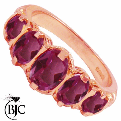 Anelli di lusso con gemme rose di pietra principale topazio