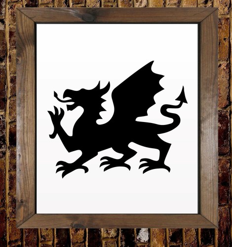 Welsh Dragon Wales Country Animal Mylar Airbrush Painting Wall Art Crafts Stenci