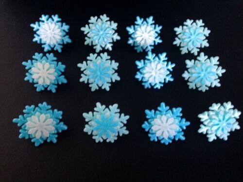 24 Frozen Snowflake Cupcake Rings Birthday Favors Prizes Bag Filler Party Supply 