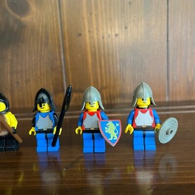 Lego Vintage Castle Knights and Black Smith Minifigures Lot 1980s 6060