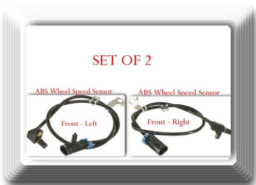 Set of 2 ABS Wheel Speed Sensor Front Left & Right Fits Cadillac Chevrolet GMC 