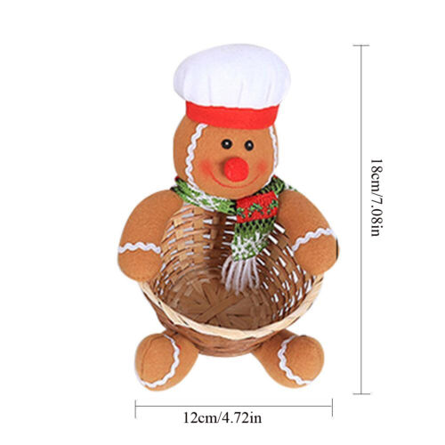 Baby Xmas Gift Candy Storage Basket Decoration Baskets Decor Merry Christmas AR 