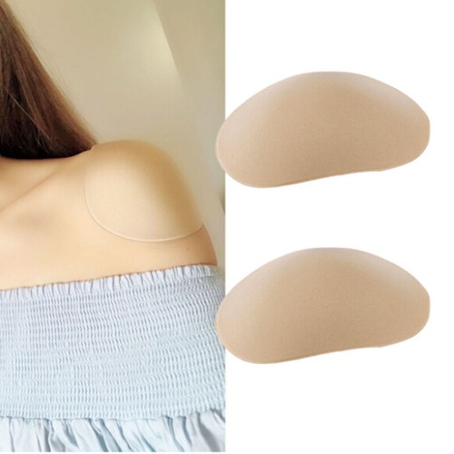 2Pcs Silicone Shoulder Pads Push-up Enhancer Invisible Breathable Pads NJB