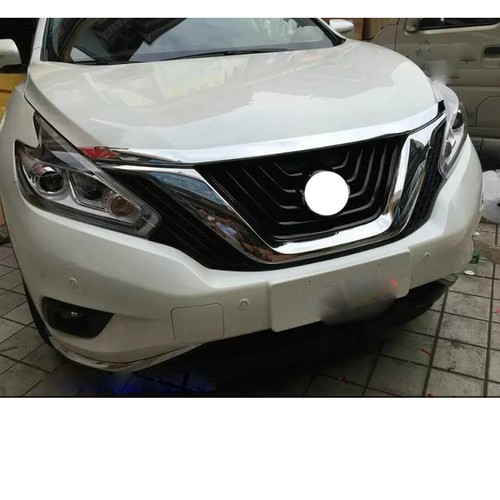 1X Chrome Front Grill Grille Engine Hood Cover Trims For Nissan Murano 2015-2019
