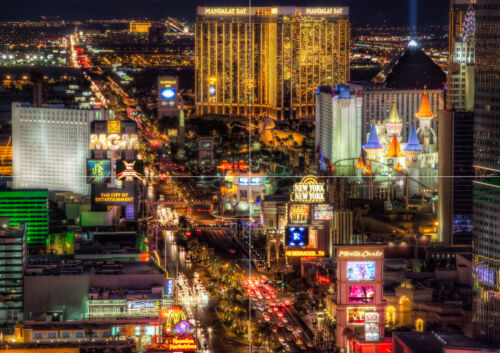 LAS VEGAS BOULEVARD NEW GIANT LARGE ART PRINT POSTER PICTURE WALL 33.1/"x23.4/"