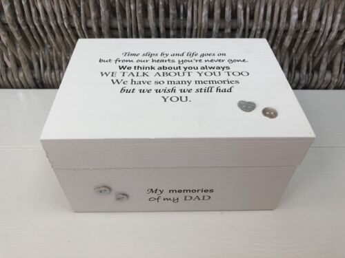 Personalised In Memory Of Box Loved One ~ DAD ~ FATHER any Name Bereavement Loss 