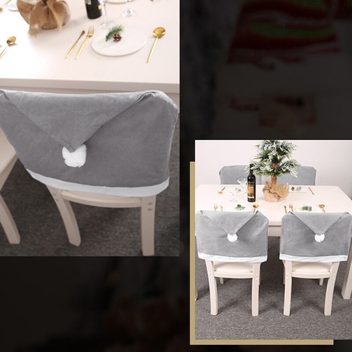 Christmas Hat Chair Covers Xmas Table Dinner Chair Back Covers Xmas Party Dec NV