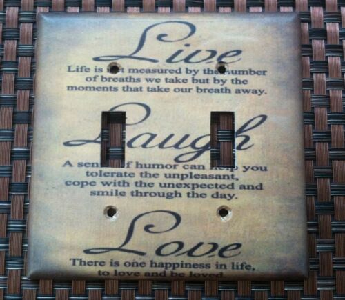 Live laugh Love Custom Light Switch Plate Cover Choose Size Cover Home Decor