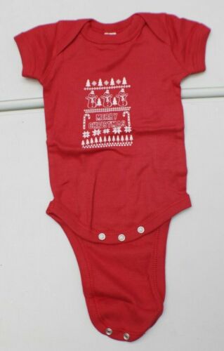 One-Piece Baby Bodysuit 2 Colors ~NEW Details about   RABBIT SKINS ~Merry Christmas Snowman.. 