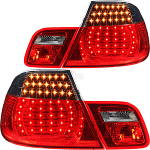 />/> rojo negro Smoke Juego FAROS TRASEROS LED 4 piezas para bmw e46 coupé BJ 04.03