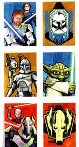 3 Sheets STAR WARS The Clone Wars Scrapbook Stickers! 