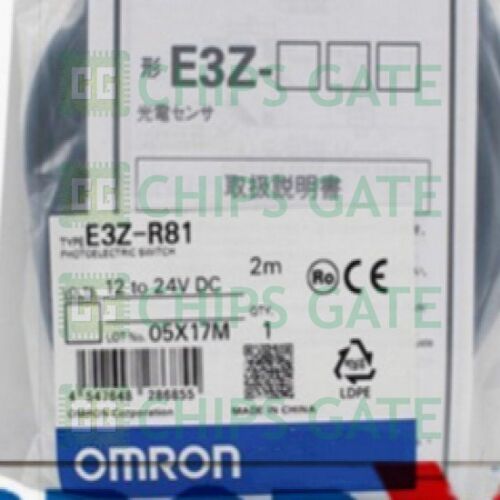 1PCS OMRON E3Z-R81 Photoelectric Switch Sensor 2M 12 to 24 VDC New