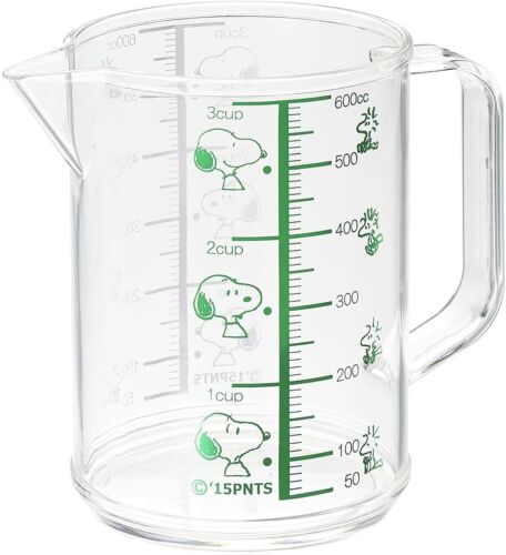 Snoopy Measuring Cup Large Scale Capacity 600ml PEANUTS x OSK Made in Japan 