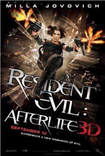 RESIDENT EVIL 27x40 movie poster M.JOVOVICH AFTERLIFE