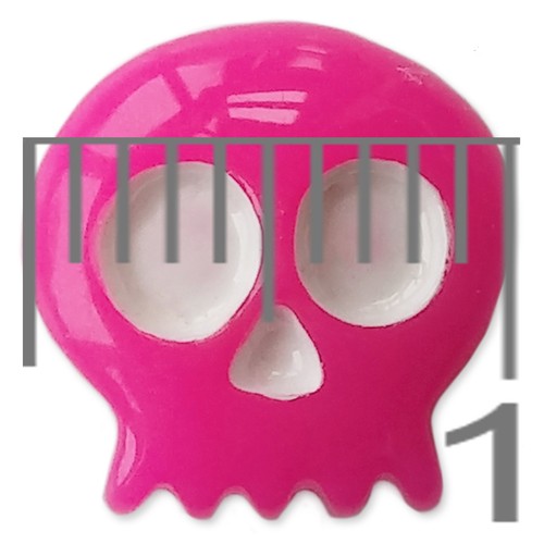 Mini Retro Pacman Skull Resin Flatback Cabochons Embellishments Charms Craft