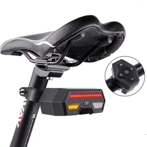Bicycle Turn Signal Bike Rear Tail Light Laser 85 LM LED Indicator Rechargeable